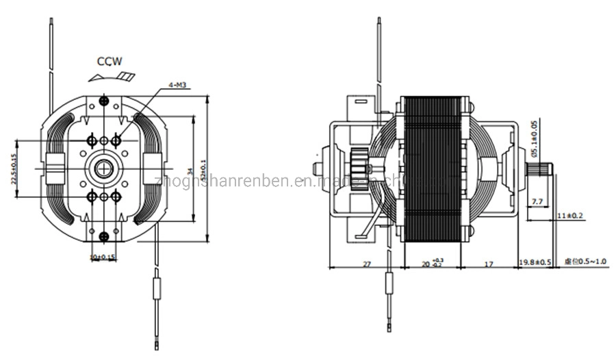 110V-240V Electrical AC Universal Motor 5420 for Small Home Appliance Mixer Blender Grinder Chopper Hair Dryer Could Be Customized